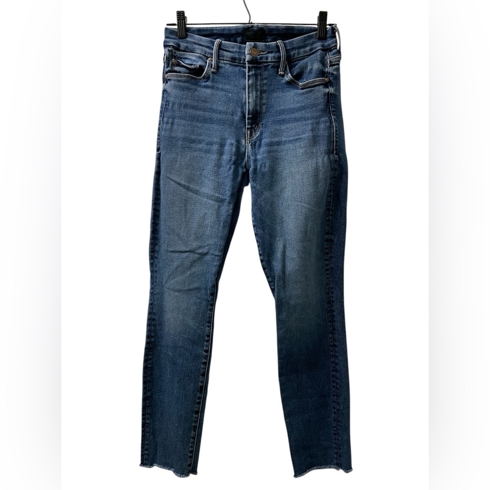 Mother Looker Ankle Fray Jeans in Need For Speed